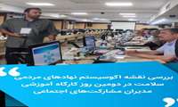 *بررسی نقشه اکوسیستم نهادهای مردمی سلامت _در دومین روز کارگاه آموزشی مدیران مشارکت‌های اجتماعی*
