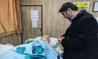 عیادت رئیس اداره سازمان های مردم نهاد و خیرین سلامت دانشگاه از خیر سلامت شهرستان جاجرم